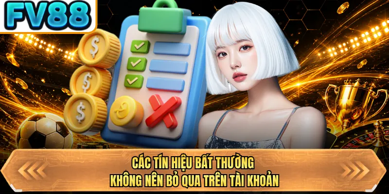 cac tin hieu bat thuong khong nen bo qua tren tai khoan